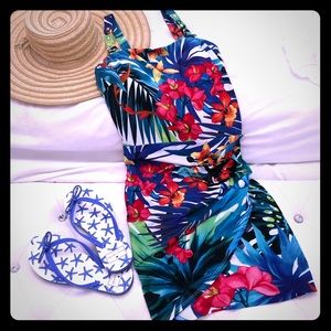 Cache Tropical Fitted Wrap Dress (6)